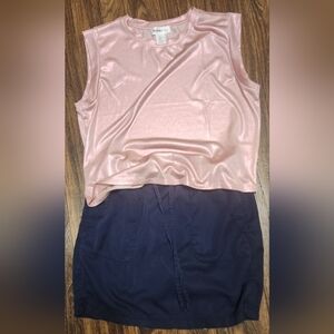BAILEY/44 Pink Metallic Tank Top Size XL Boxy Cut